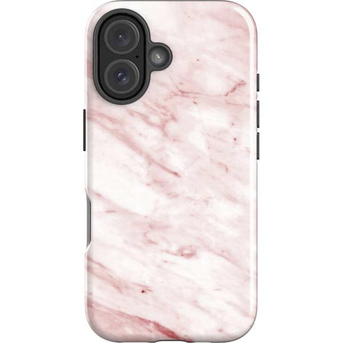 Pink Marble iPhone 16 Plus Impact Case
